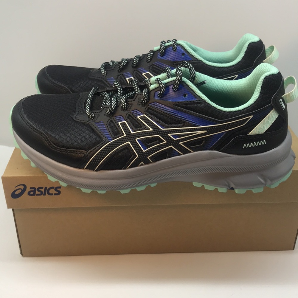Asics Womenś  Trail Cout 2  Running Shoes Size 10 Black/Birch Color
